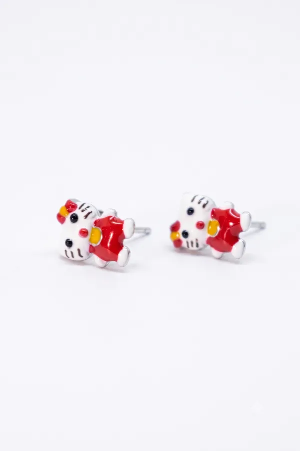 Cute_Kitty_Enamel_Silver_Stud_Earrings_(925_Sterling_Silver)
