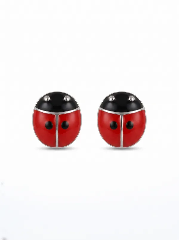 Lucky_Ladybug_Red_&_Black_Enamel_Silver_Stud_Earrings_(925_Sterling_Silver)