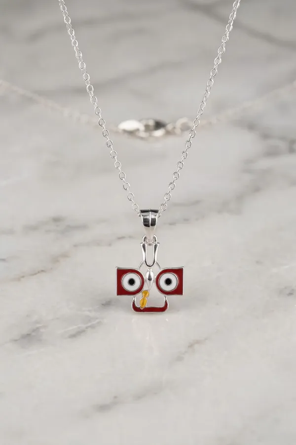 Silver_&_Red_925_Silver_Necklace_For_Women