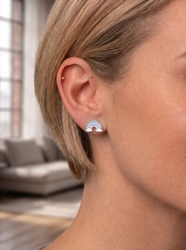 Pastel_Rainbow_&_Clouds_Enamel_Silver_Stud_Earrings_(925_Sterling_Silver)