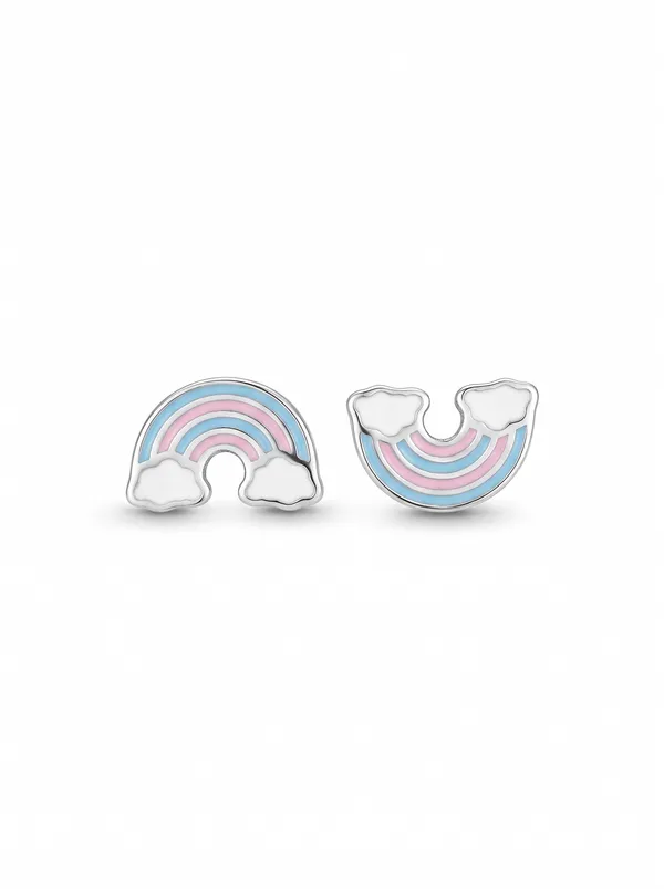Pastel_Rainbow_&_Clouds_Enamel_Silver_Stud_Earrings_(925_Sterling_Silver)