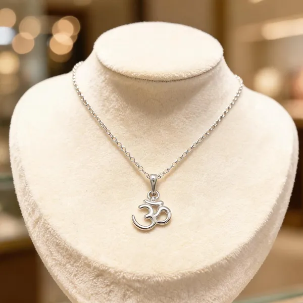 Silver_Tone_925_Silver_Necklace_For_Women