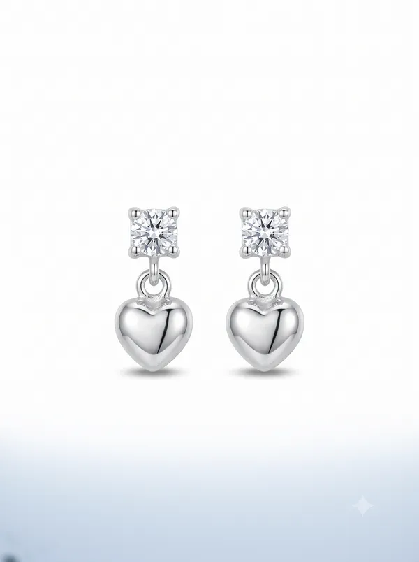 Solitaire_Diamond-Cut_CZ_&_Dangling_Heart_Silver_Earrings_(925_Sterling_Silver)