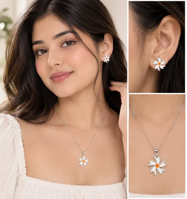 Suli_Phool_925_Sterling_Silver_Pendant_&_Earring_Set
