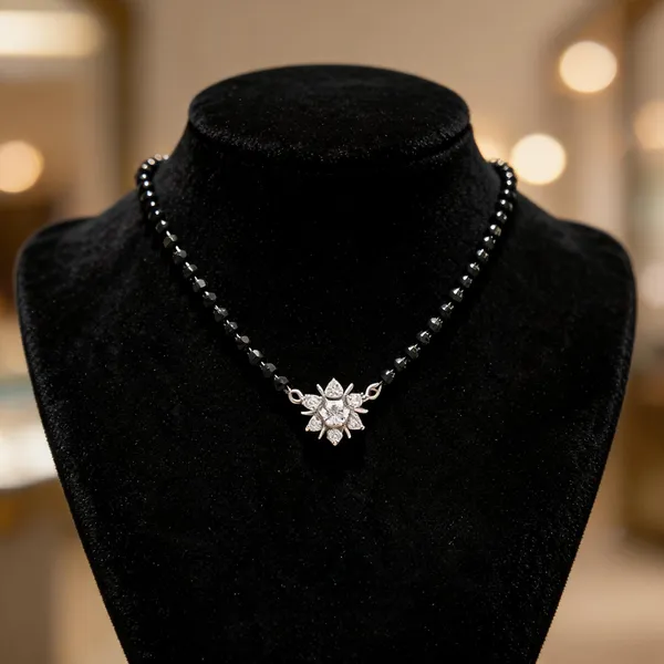 Black_925_Silver_Necklace_For_Women