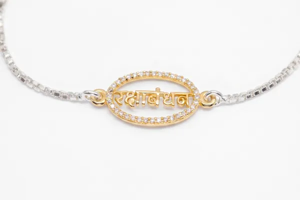 Silver-Tone_Dual-Tone_Script_Bracelet_for_Women
