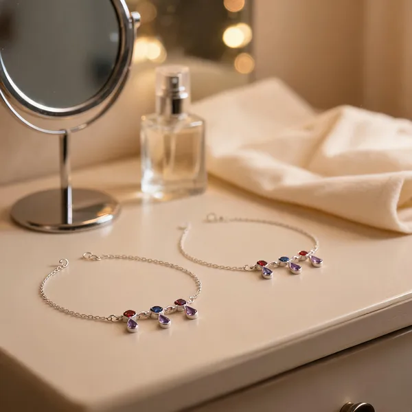 Multicolor_925_Silver_Anklet_For_Women_(Pack_of_2_)