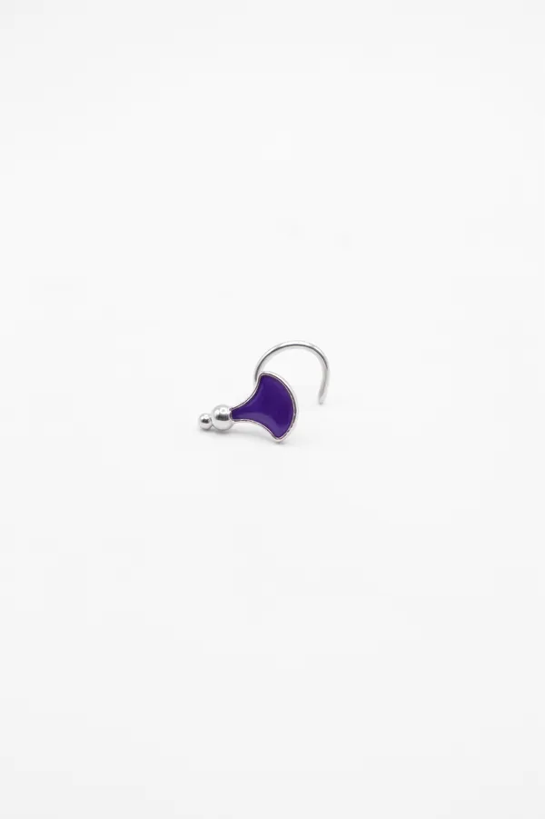 Purple_Enamel_Hook_Earring_for_Women