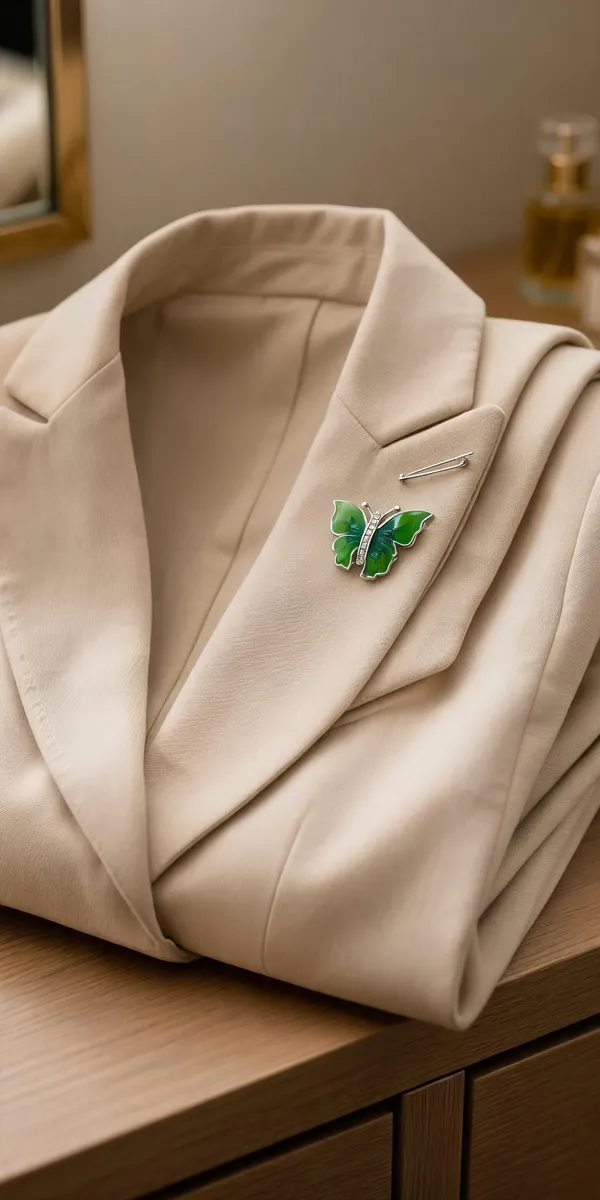 Green_925_Silver_Brooch_For_Women
