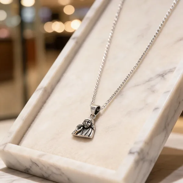 Silver_Tone_925_Silver_Necklace_For_Women
