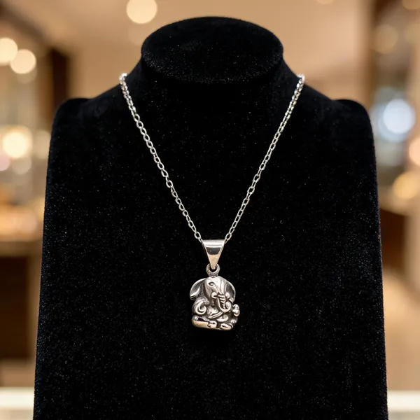 Silver_Tone_925_Silver_Necklace_For_Women