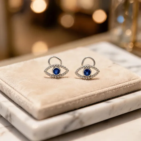 Silver_Tone_&_Blue_925_Silver_Earrings_For_Women_(Pack_of_2_)