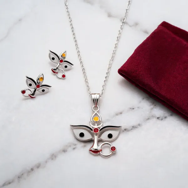 Silver_Tone_925_Silver_Necklace_&_Earrings_Set_For_Women_(Pack_of_3_)