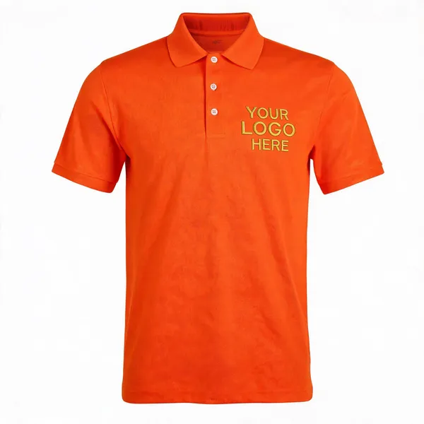 Orange_Short_Sleeve_Polo_T-Shirt_for_Men