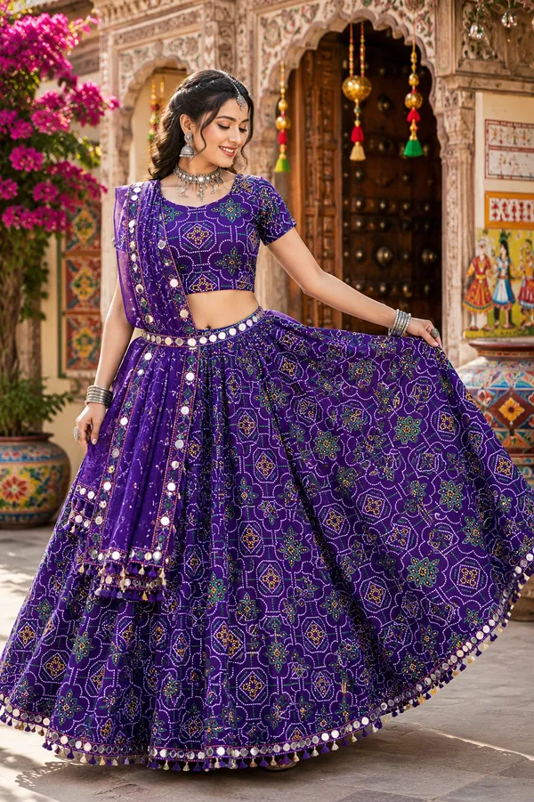 Purple_Polyester_Flared_Lehenga_Choli_For_Women