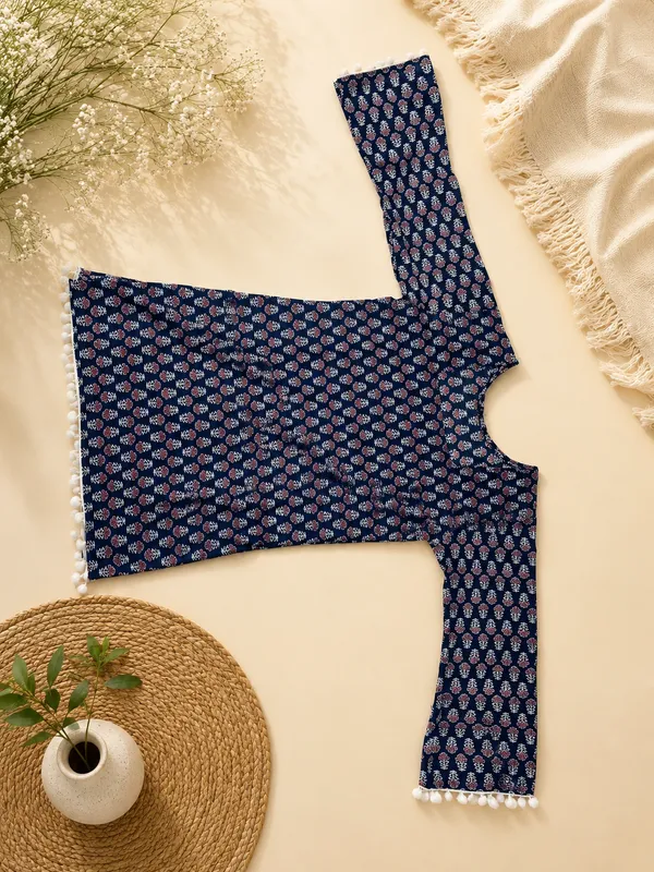 Navy_Blue_Cotton_Straight_Kurta_For_Women
