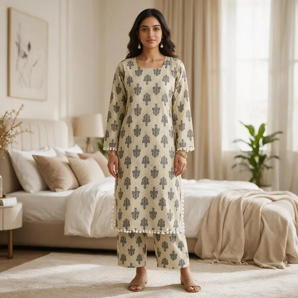Cream_Cotton_Straight_Kurta_For_Women