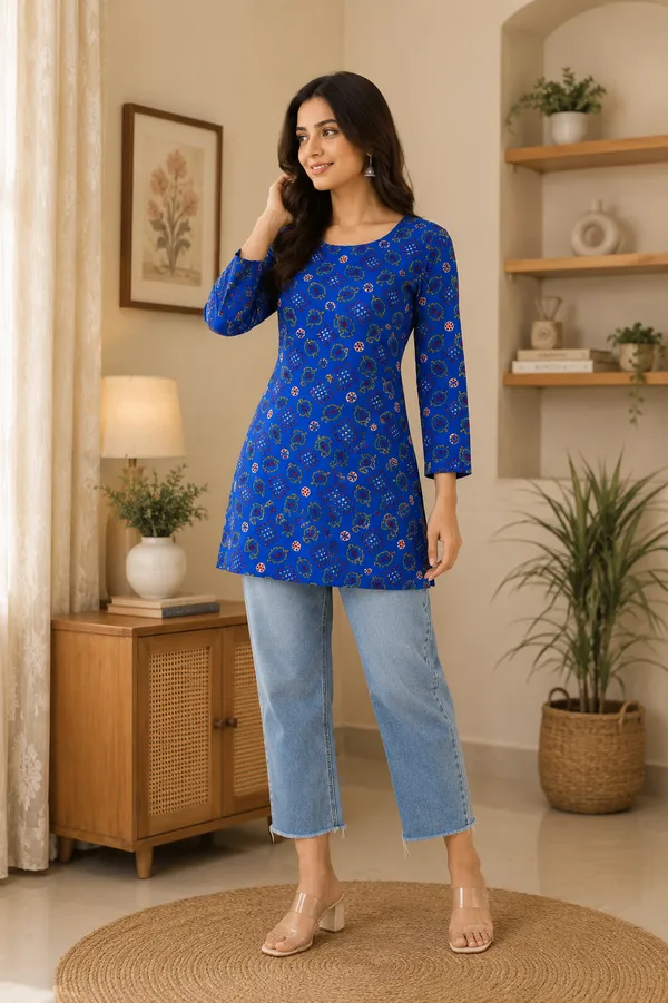 Blue_Polyester_Straight_Kurta_For_Women