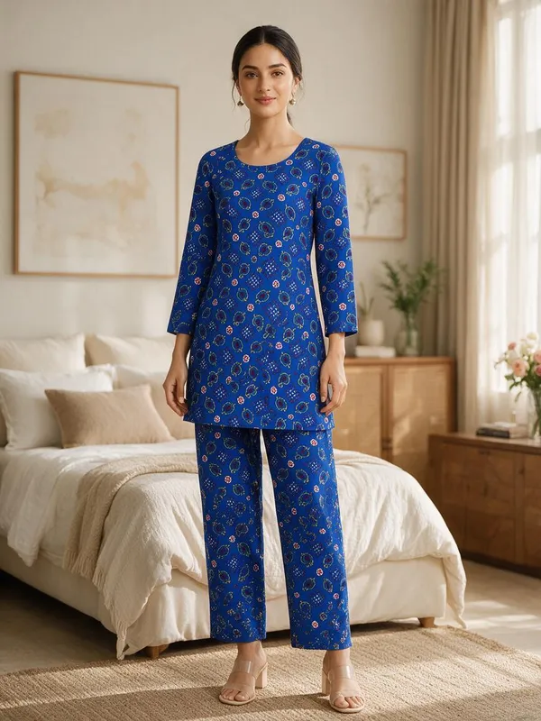 Blue_Polyester_Straight_Kurta_For_Women