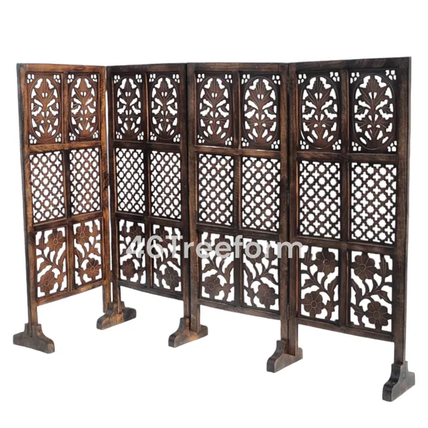 Wood_Traditional_Floral_Lattice_Carved_Folding_Room_Divider