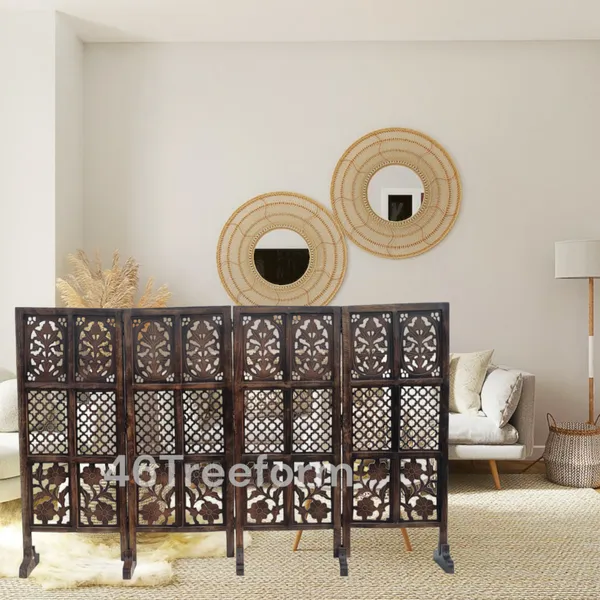 Wood_Traditional_Floral_Lattice_Carved_Folding_Room_Divider