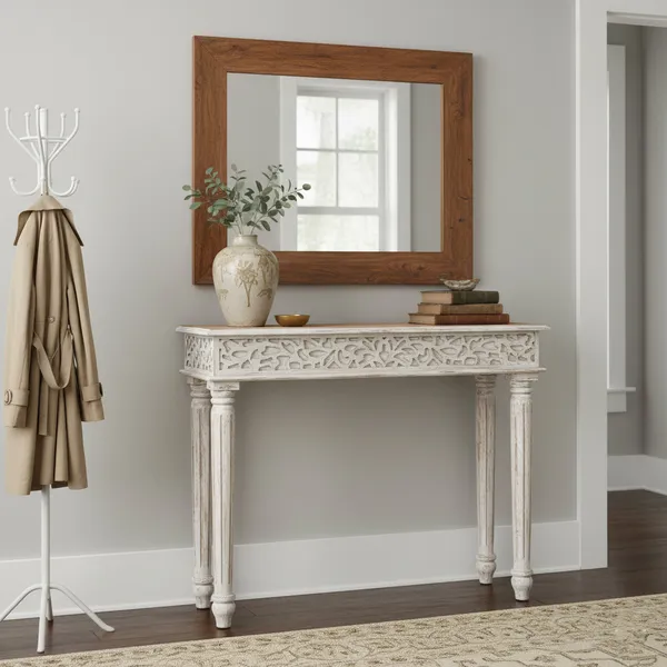 Wood_Traditional_Carved_White_Console_Table