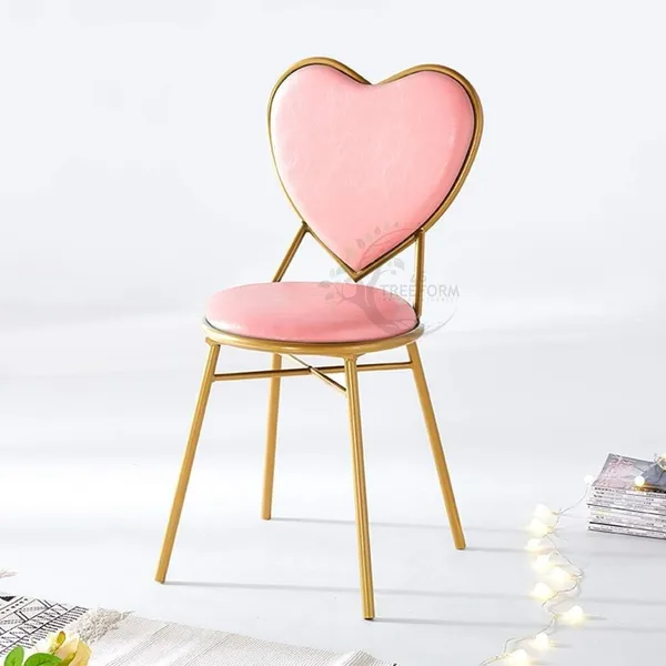 Metal_Modern_Heart_Design_Pink_Accent_Chair