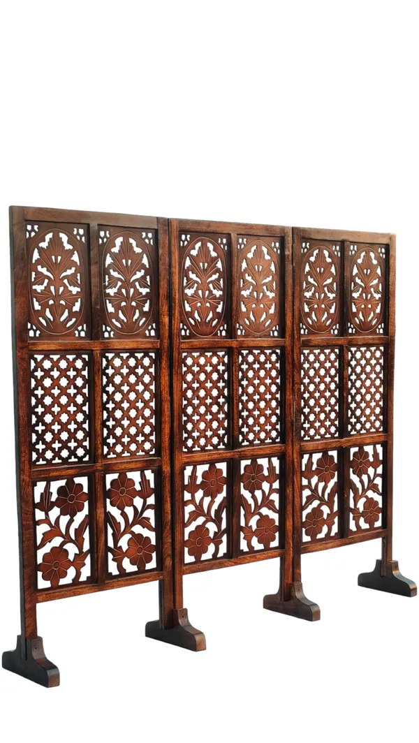 Wood_Traditional_Floral_Botanical_Cutout_Folding_Room_Divider
