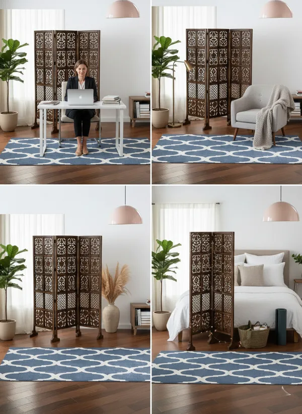 Handcrafted_Wooden_Room_Partition_Screen_|_Decorative_Folding_Privacy_Screen_Divider_for_Living_Room_&_Bedroom_(Walnut_Brown)_(Walnut_3P_WS)