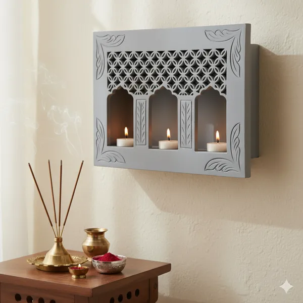 Wood_Traditional_Jharokha_Lattice_Wall_Mounted_Diya_Holder