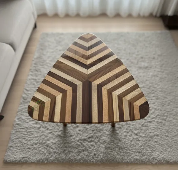 Wood_Modern_Chevron_Pattern_Triangular_Side_Table