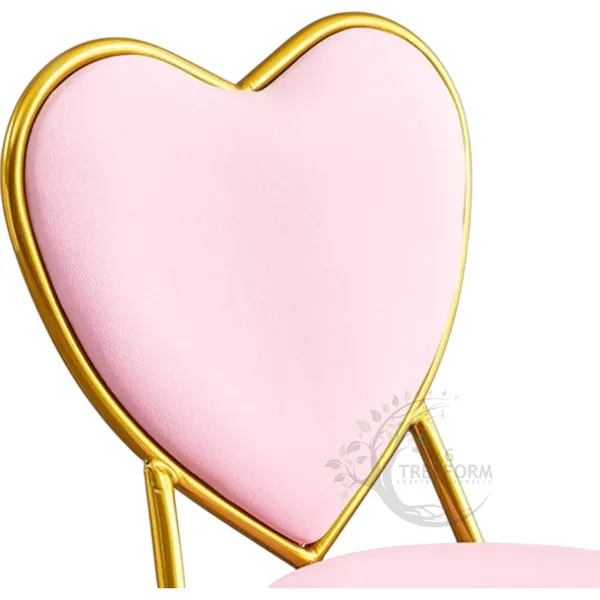 Metal_Modern_Heart_Design_Pink_Accent_Chair