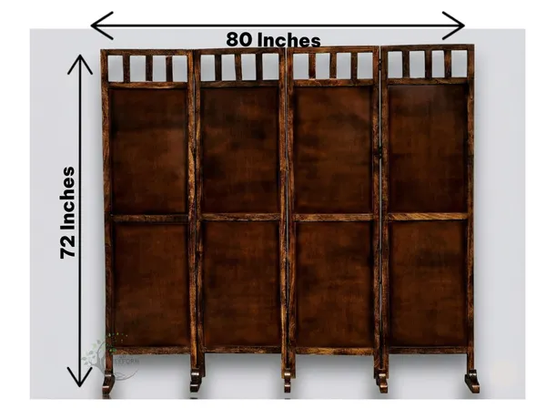 Wooden_Room_Partition/Screen/Room_Divider/Room_Separator_for_Livng_Room_Bedroom_Home_Office_Restaurant_Hallway_20Inches_Wide_Each_4_Panel_6_Feet