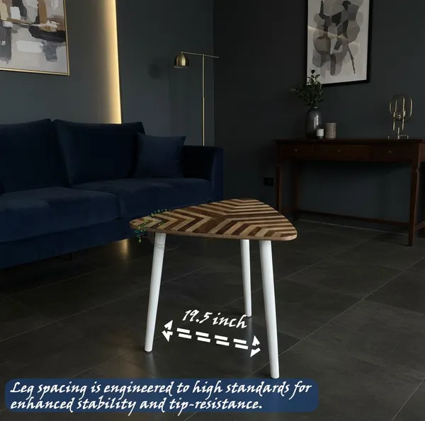 Wood_Modern_Chevron_Pattern_Triangular_Side_Table