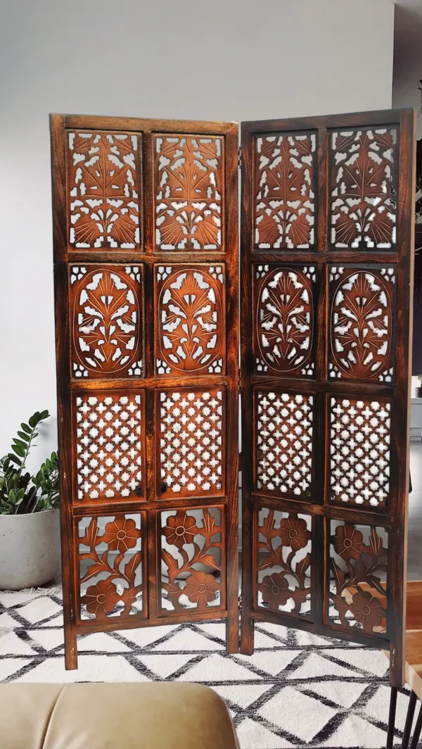 Wood_Traditional_Floral_Botanical_Cutout_Folding_Room_Divider
