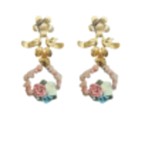 Pink_Flower_With_Triflora_Chandbali_Danglers