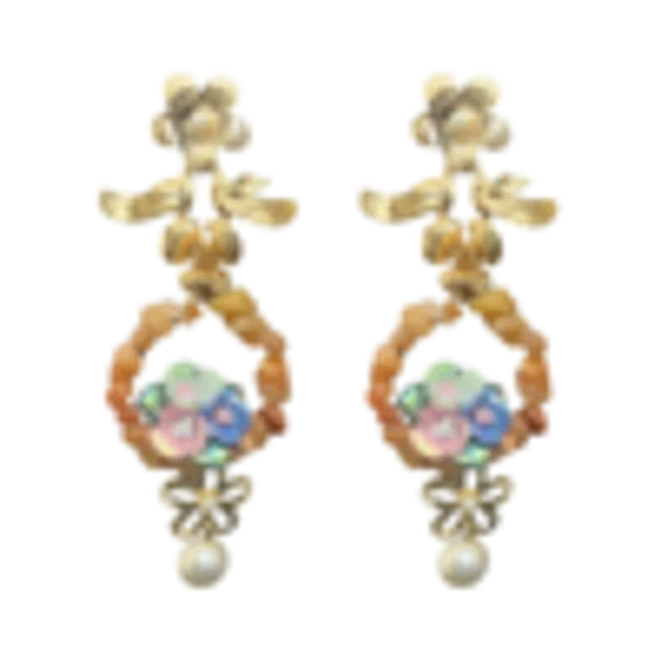 Orange_Flower_With_Triflora_Chandbali_Danglers