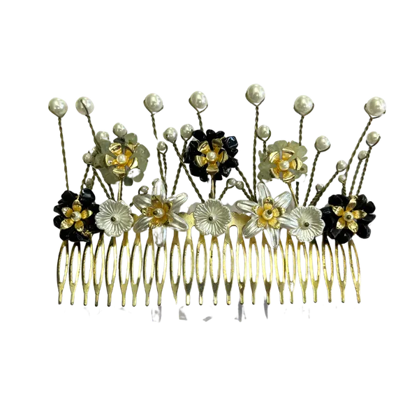 Zinnia_Pearl_Blast_Comb_Clip_Black