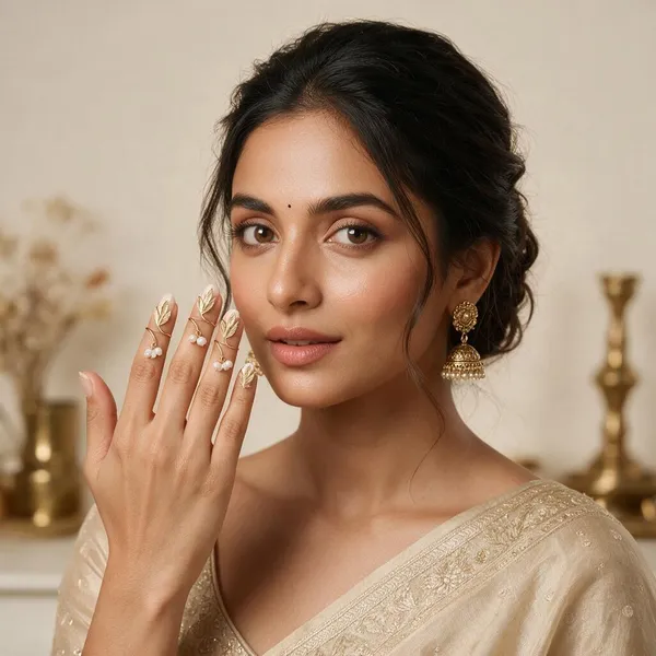 Golden_Trillium_Pearl_Nail_Ring