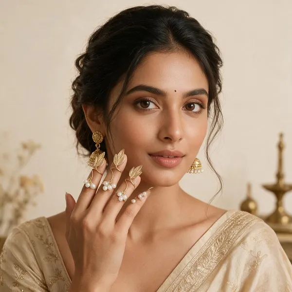 Golden_Trillium_Pearl_Nail_Ring