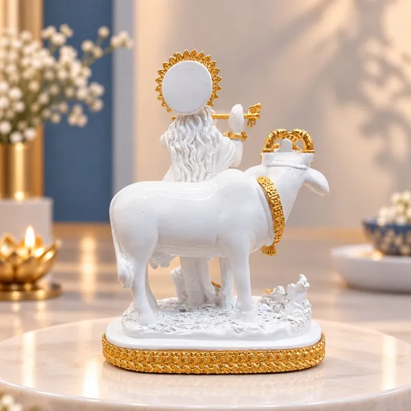 White_Traditional_Krishna_Cow_Idol