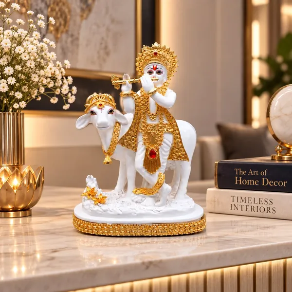 White_Traditional_Krishna_Cow_Idol