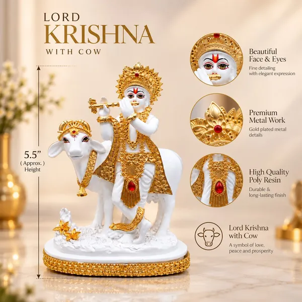 White_Traditional_Krishna_Cow_Idol