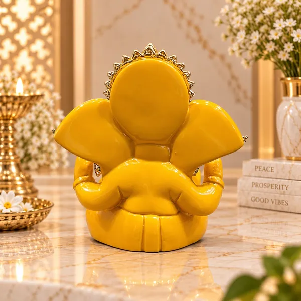 Glossy_Yellow_Traditional_Ganesha_Idol_For_Home_Decor