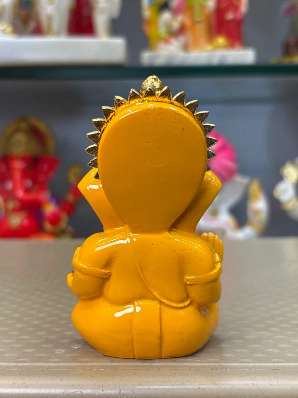 Orange_Traditional_Ganesha_Idol_For_Home_Decor