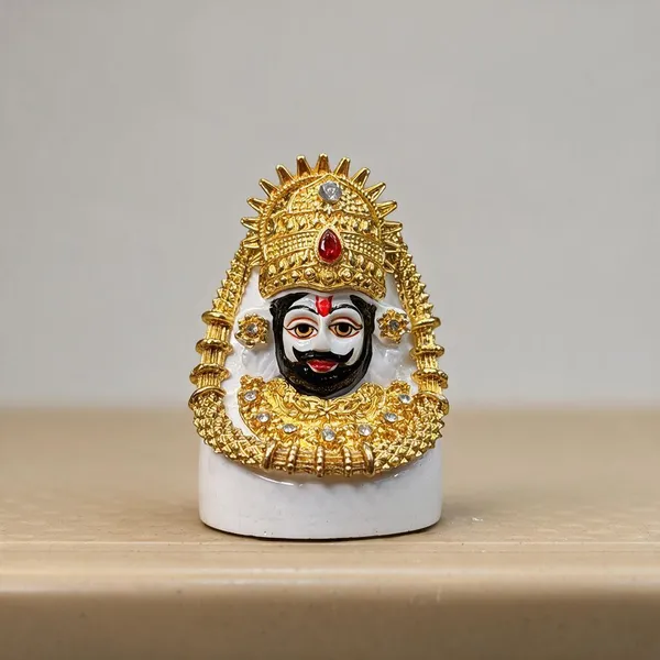 Gold_Tone_Ornate_Hindu_Deity_Figurine_With_White_Base