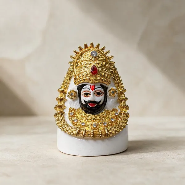 Gold_Tone_Ornate_Hindu_Deity_Figurine_With_White_Base
