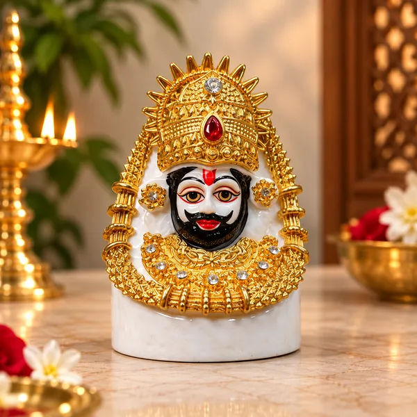 Gold_Tone_Ornate_Hindu_Deity_Figurine_With_White_Base