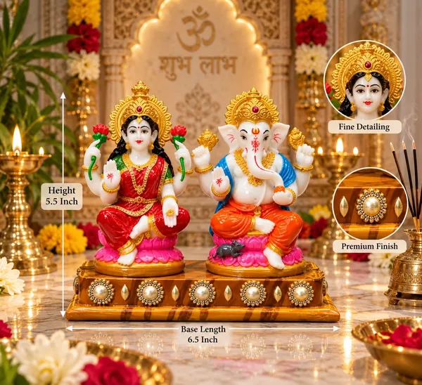 Decorative_Lakshmi_Ganesha_Idol_Set