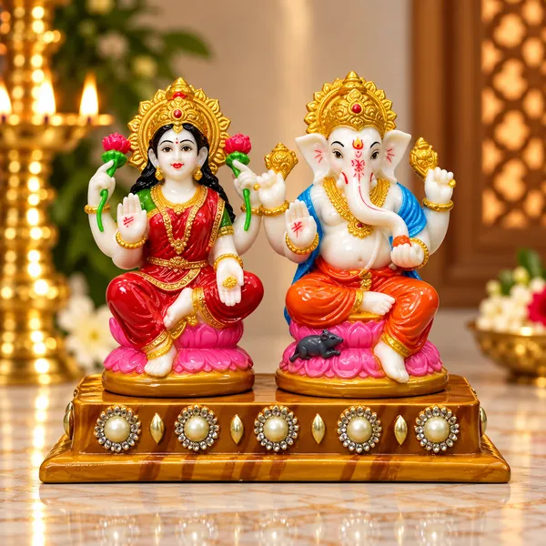 Decorative_Lakshmi_Ganesha_Idol_Set